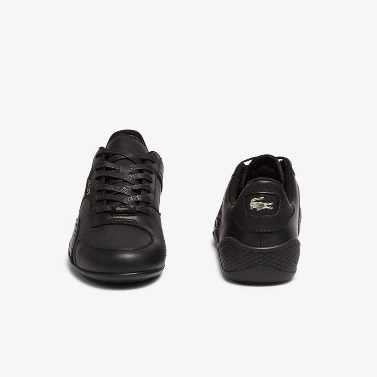 Lacoste Hapona Couro and Sintético Sneakers Pretas | TFVbu8Hi