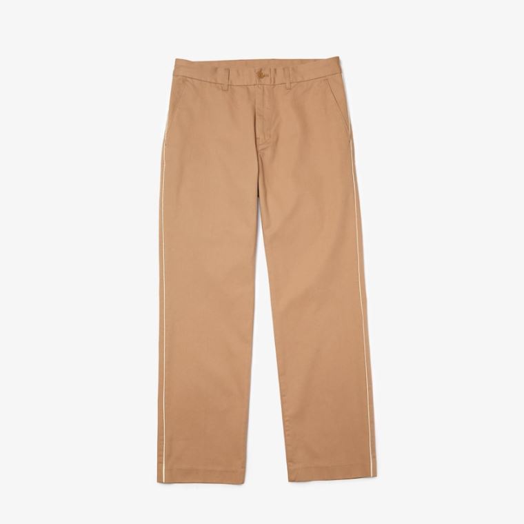 Lacoste LIVE Five-Pocket Chino Pants Bege | G78U3YGM