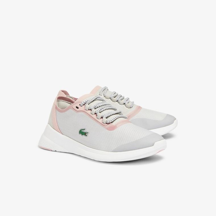 Lacoste LT Fit Sintético and Texteis Sneakers Luz Cinzentas Luz Rosa | Eu8hBukm