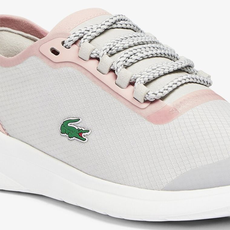 Lacoste LT Fit Sintético and Texteis Sneakers Luz Cinzentas Luz Rosa | Eu8hBukm