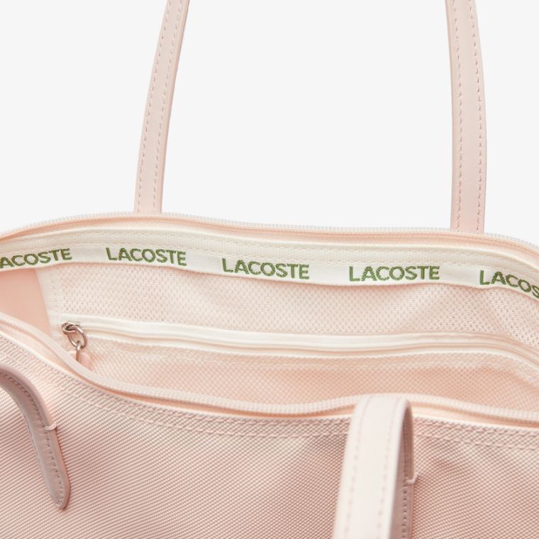 Lacoste L.12.12 Concept Small Zip Tote Bag Rosa | o8LEQ1XD