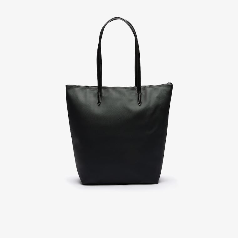 Lacoste L.12.12 Concept Vertical Zip Tote Bag Pretas | DOGskNxX