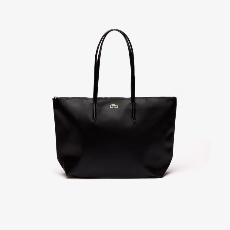 Lacoste L.12.12 Concept Zip Tote Bag Pretas | RlAl0fMS