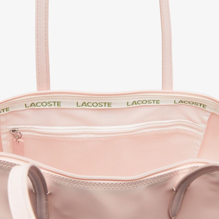 Lacoste L.12.12 Concept Zip Tote Bag Rosa | FQHxuBUG