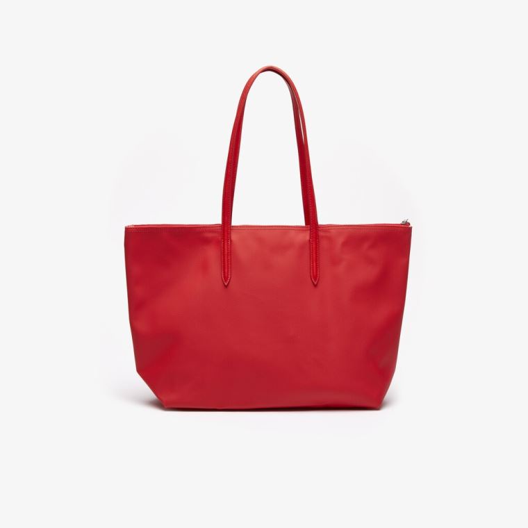 Lacoste L.12.12 Concept Zip Tote Bag Vermelhas | 69L8ZCIz