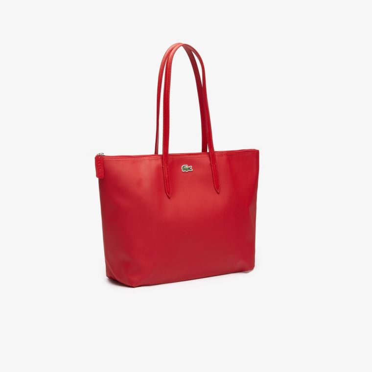 Lacoste L.12.12 Concept Zip Tote Bag Vermelhas | 69L8ZCIz