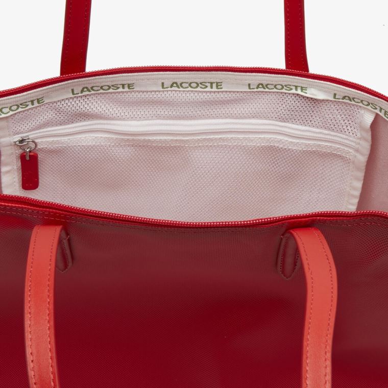 Lacoste L.12.12 Concept Zip Tote Bag Vermelhas | 69L8ZCIz