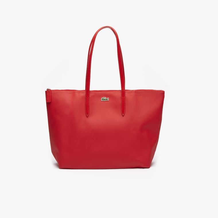 Lacoste L.12.12 Concept Zip Tote Bag Vermelhas | 69L8ZCIz