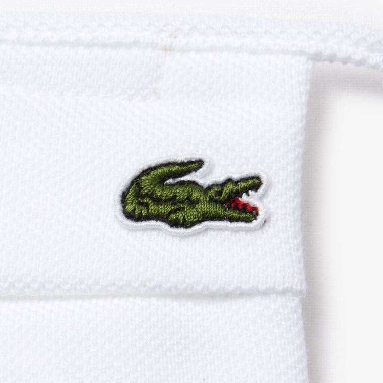 Lacoste L.12.12 Face Protection Mask in Algodão Piqué Branco | iJqD3n5u