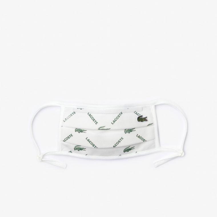 Lacoste L.12.12 Face Protection Mask with Adjustable Straps Verdes Branco | 75oTwIK8