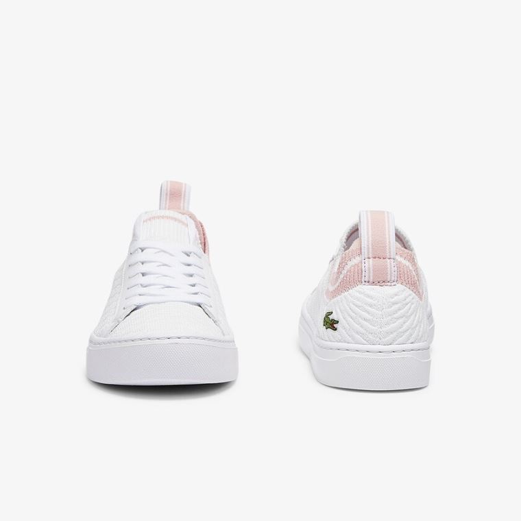 Lacoste La Piquée Texteis Sneakers Branco Rosa | tBc70HWq