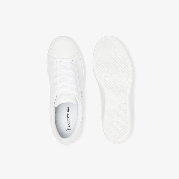 Lacoste Lerond BL Couro and Sintético Sneakers Branco | mmH2BUIB