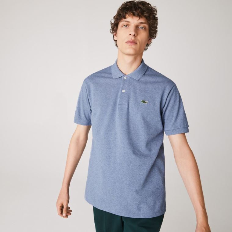 Lacoste Marl Fabric L.12.12 Polo Azuis | Uxxmom9O