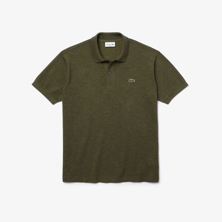 Lacoste Marl Fabric L.12.12 Polo Caqui Verdes | POf2WVAL