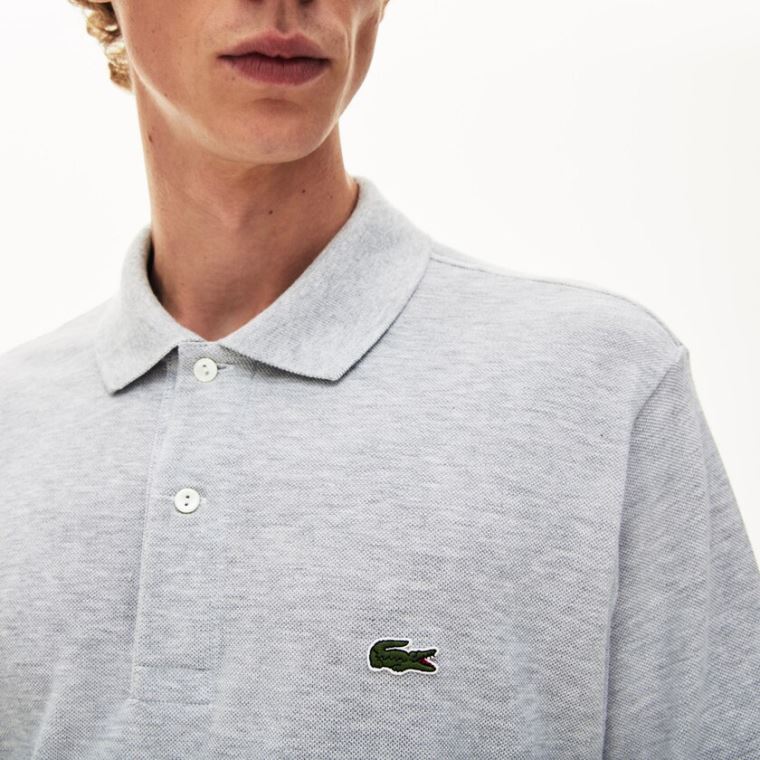 Lacoste Marl Fabric L.12.12 Polo Cinzentas | aSjaYTVZ