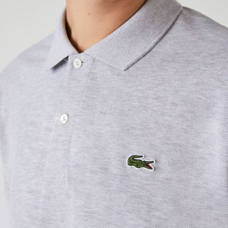 Lacoste Marl Fabric L.12.12 Polo Cinzentas | aSjaYTVZ