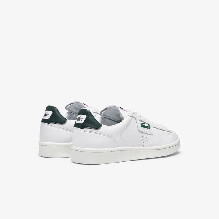 Lacoste Masters Classicos Couro Sneakers Branco Verdes Escuro | DZcIMaD7