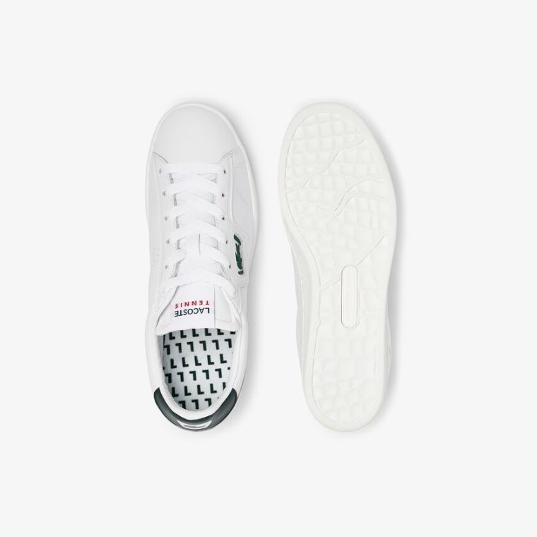 Lacoste Masters Classicos Couro Sneakers Branco Verdes Escuro | DZcIMaD7