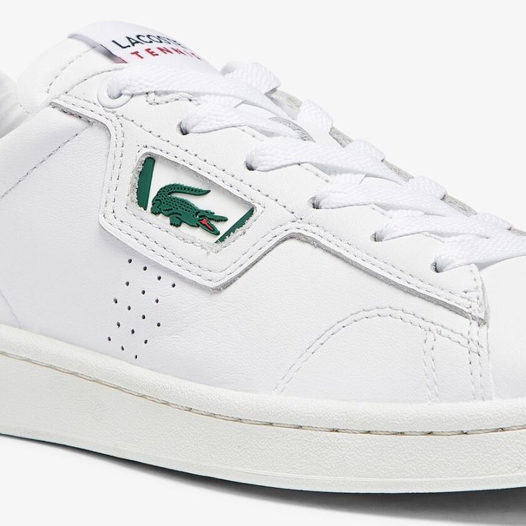 Lacoste Masters Classicos Couro Sneakers Branco Verdes Escuro | DZcIMaD7