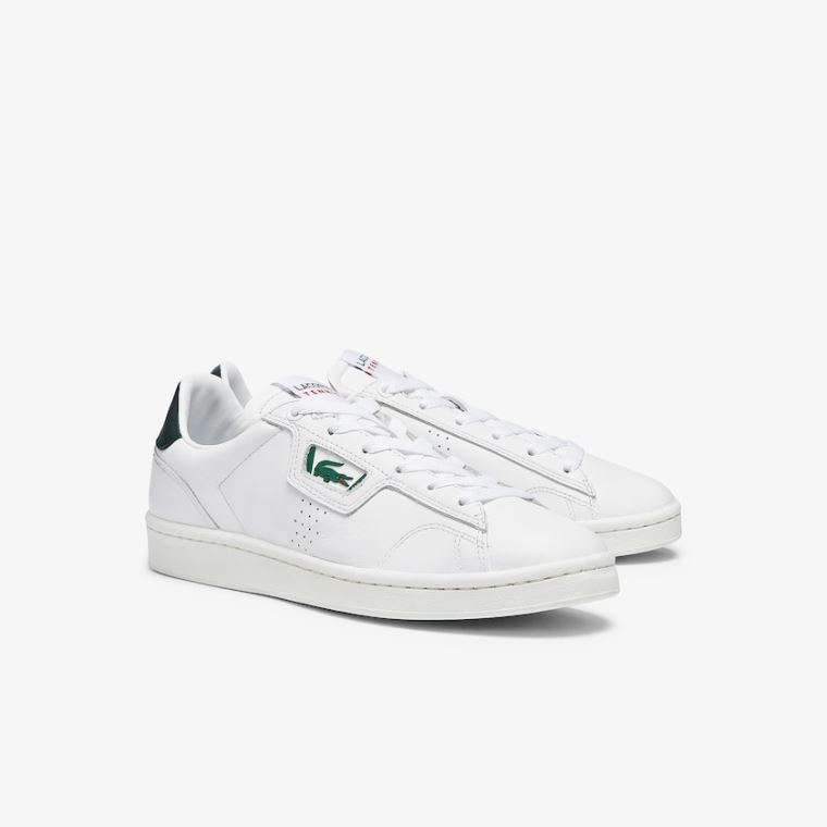 Lacoste Masters Classicos Couro Sneakers Branco | RV84bpzD