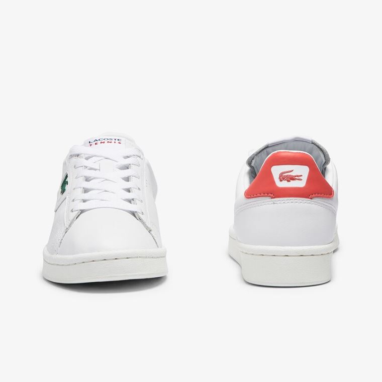 Lacoste Masters Classicos Couro Sneakers Branco Bege | auA1SiDg