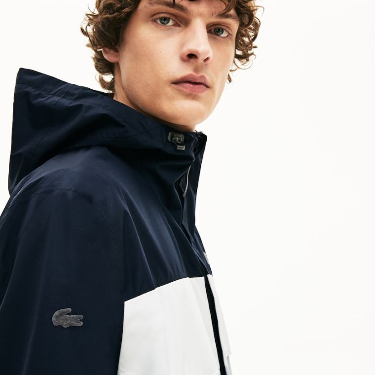 Lacoste Motion Packable Crease-Proof Parka Cinzentas Escuro Cinzentas | s2RxaiBe