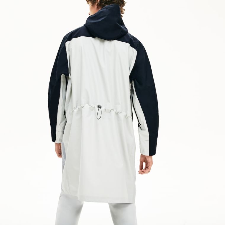 Lacoste Motion Packable Crease-Proof Parka Cinzentas Escuro Cinzentas | s2RxaiBe