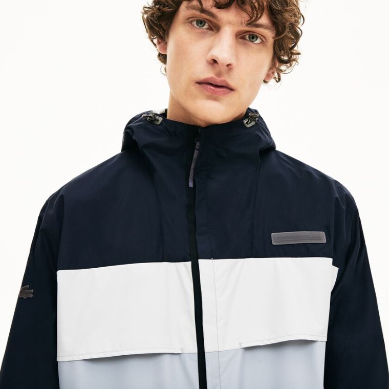 Lacoste Motion Packable Crease-Proof Parka Cinzentas Escuro Cinzentas | s2RxaiBe