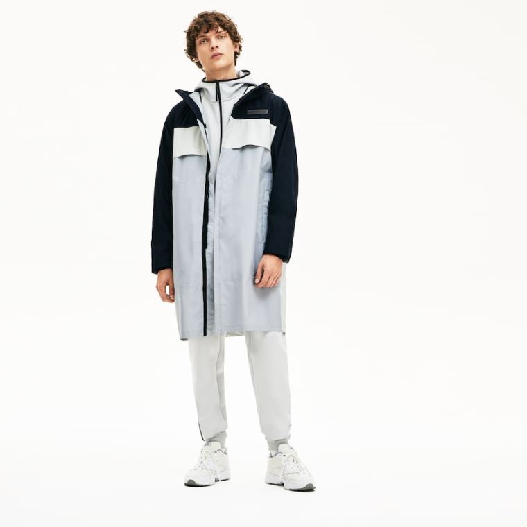 Lacoste Motion Packable Crease-Proof Parka Cinzentas Escuro Cinzentas | s2RxaiBe