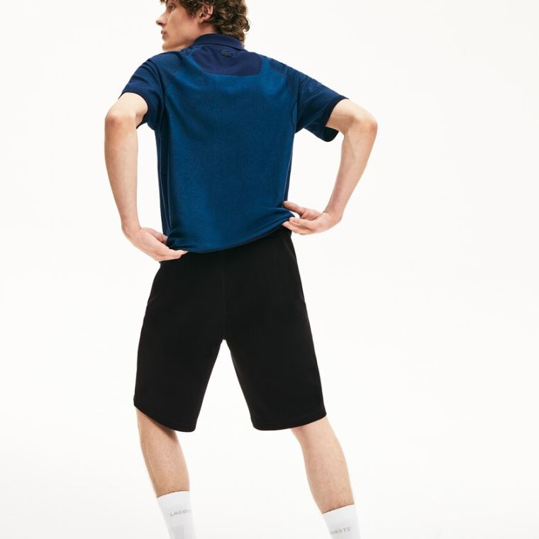 Lacoste Motion Stretch Algodão Bermuda Shorts Pretas | VRDSqxgQ