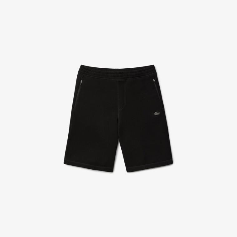 Lacoste Motion Stretch Algodão Bermuda Shorts Pretas | VRDSqxgQ