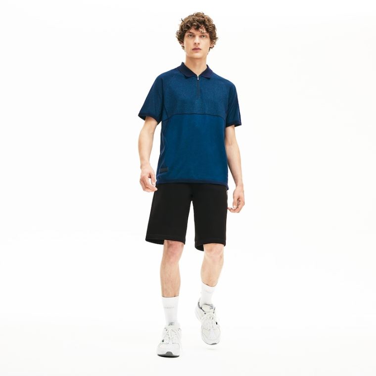 Lacoste Motion Stretch Algodão Bermuda Shorts Pretas | VRDSqxgQ