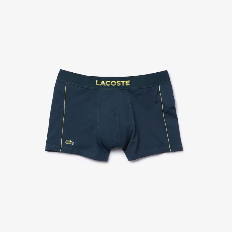 Lacoste Motion Technical Piqué Boxer Cuecas Azuis | Ste4BcQC