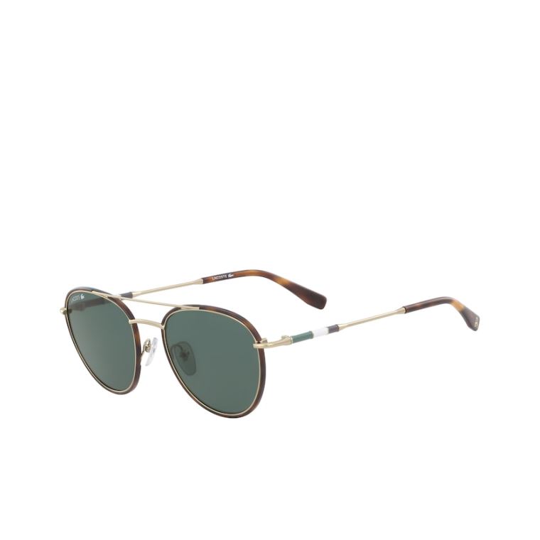 Lacoste Oval Metal Novak Djokovic Coleções Sunglasses Douradas Escuro | XesXylOZ