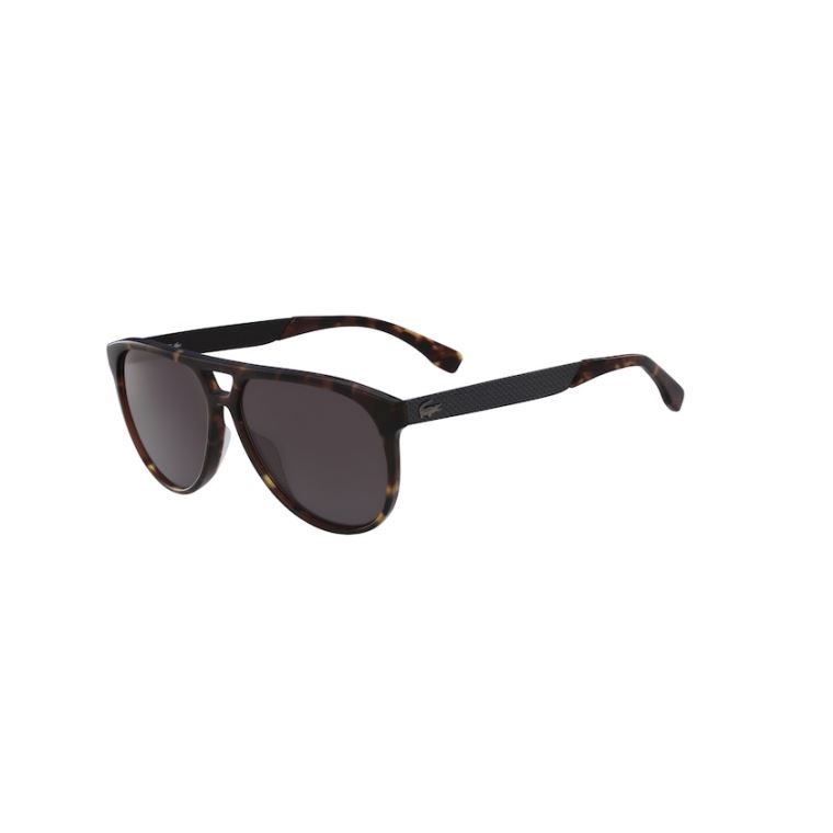 Lacoste Plastic Pilot Shape Sunglasses Marrom | jvX8o0An