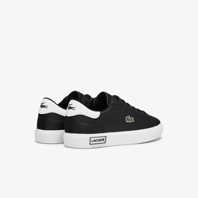 Lacoste Powercourt Sintético Sneakers Pretas Branco | 1udt4sWW