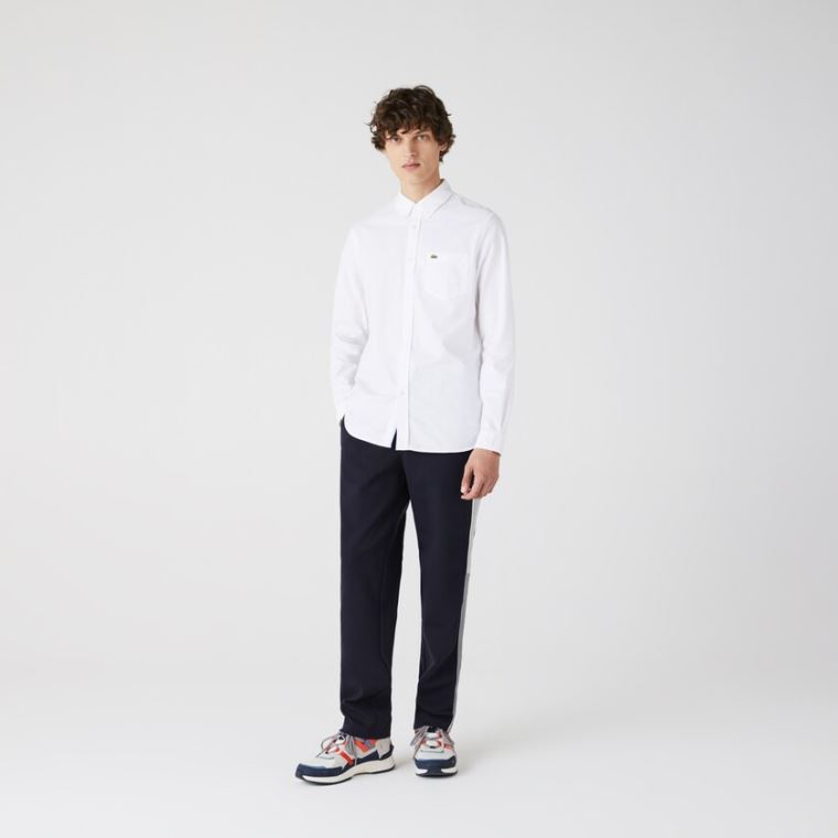 Lacoste Regular Fit Algodão Oxford Shirt Branco | ARewvd2N