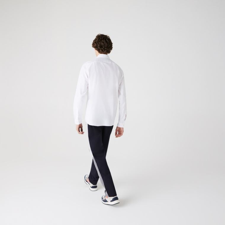 Lacoste Regular Fit Algodão Oxford Shirt Branco | ARewvd2N