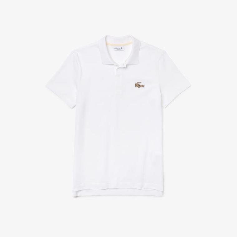 Lacoste Regular Fit Algodão Piqué Polo Branco | 0xlNAfK4