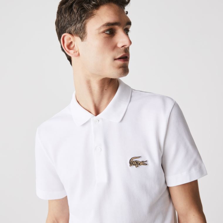 Lacoste Regular Fit Algodão Piqué Polo Branco | 0xlNAfK4