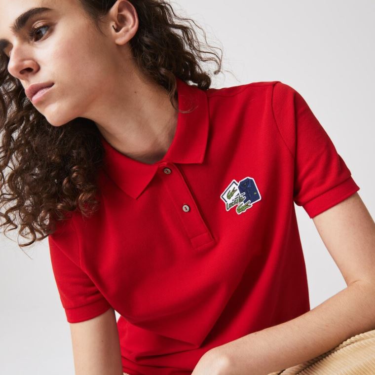 Lacoste Regular Fit Algodão Piqué Polo Shirt Vermelhas | UCH6fN8T