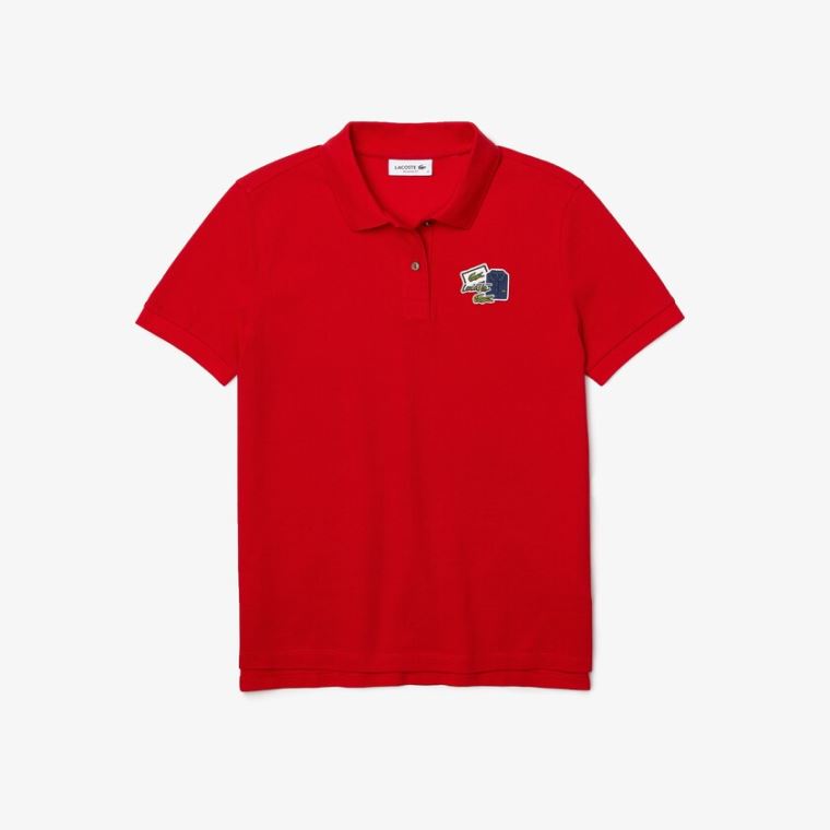 Lacoste Regular Fit Algodão Piqué Polo Shirt Vermelhas | UCH6fN8T