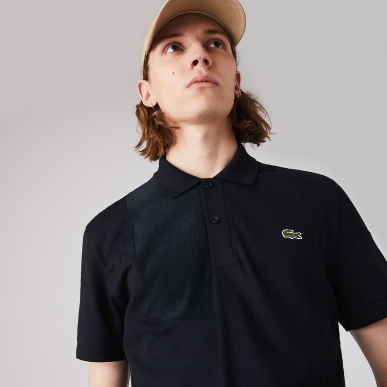 Lacoste Regular Fit Colourblock Stretch Piqué Polo Shirt Azul Marinho Azuis | Jxljc9nZ