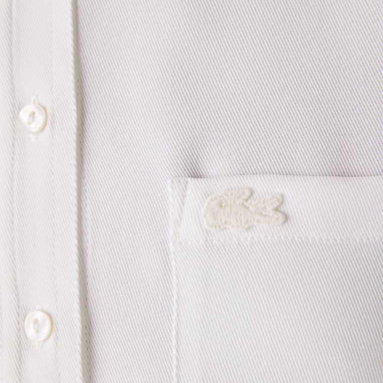 Lacoste Regular Fit Flowy Shirt Branco | BOZnUcOn