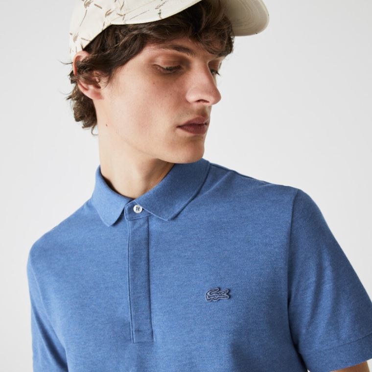 Lacoste Regular Fit Paris Polo Azuis | 7QH2wakA