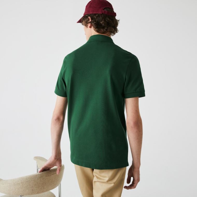 Lacoste Regular Fit Paris Polo Verdes | Rm9nwISd