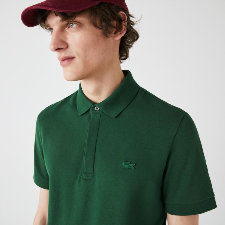 Lacoste Regular Fit Paris Polo Verdes | Rm9nwISd