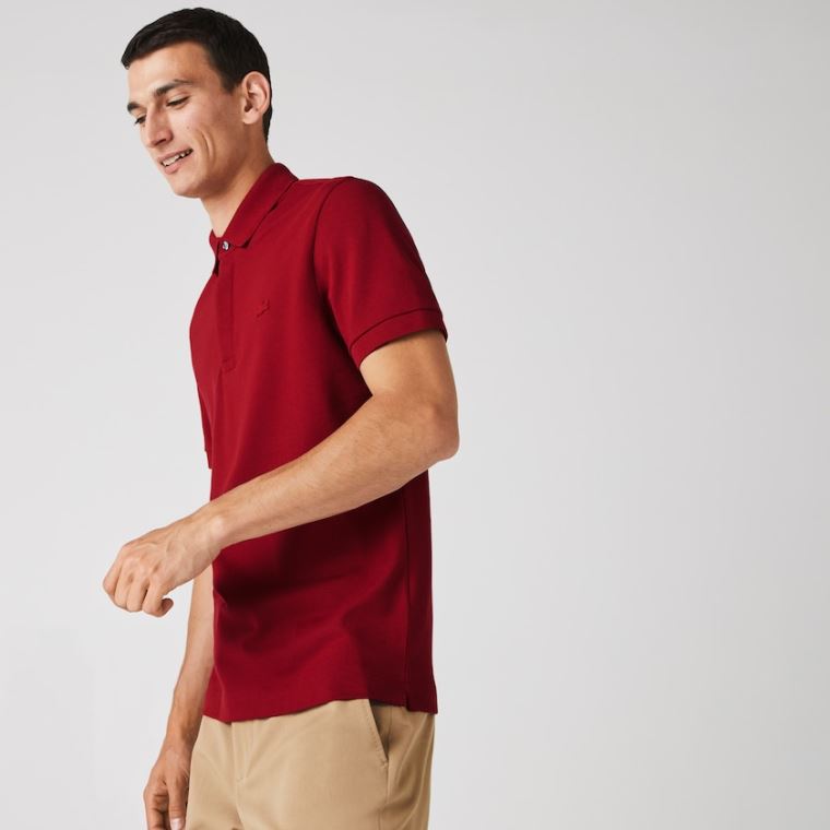 Lacoste Regular Fit Paris Polo Vermelhas Escuro | FIFSaNh2