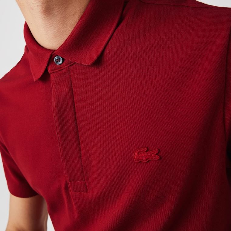 Lacoste Regular Fit Paris Polo Vermelhas Escuro | FIFSaNh2