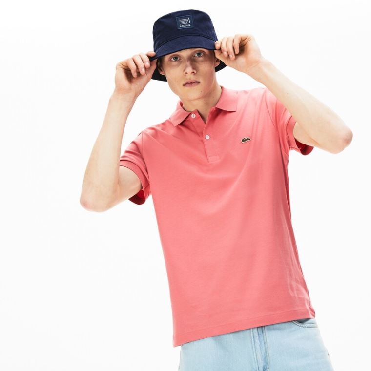 Lacoste Regular Fit Soft Algodão Polo Rosa | ltePuUQf